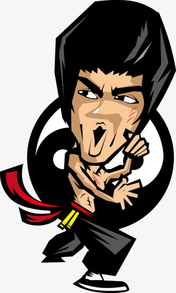 cartoon bruce lee, Chinese Kongfu, Wushu, Bruce Lee PNG Image and Clipart