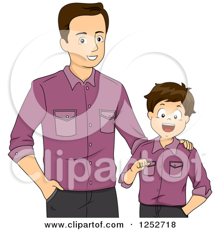 Clip Art Father And Son .