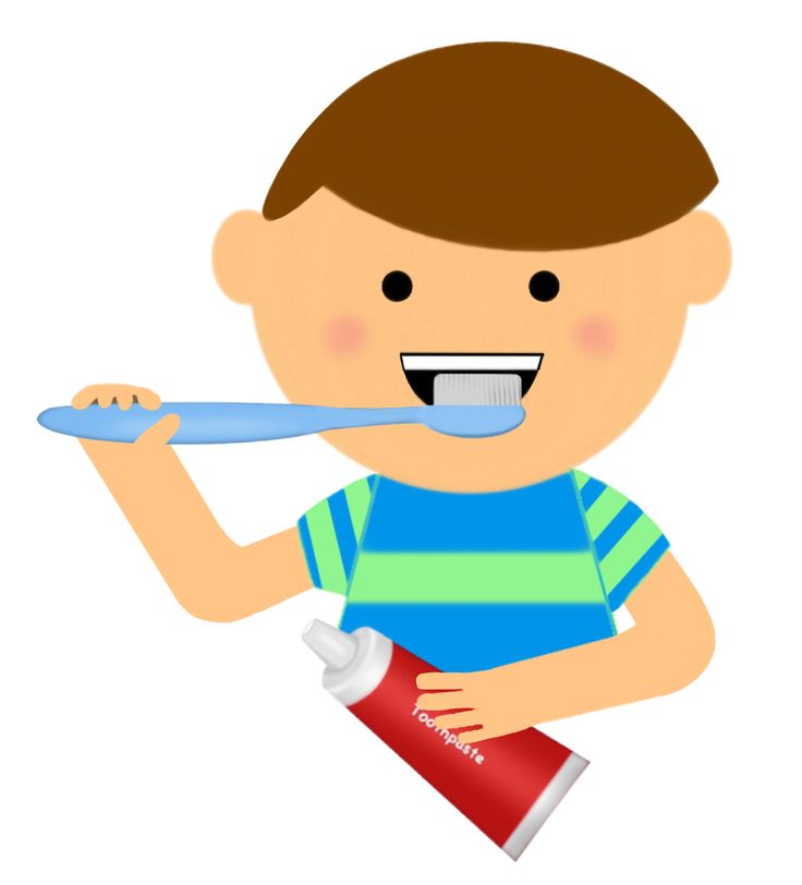 Kids Teeth Clipart Boy Brush 