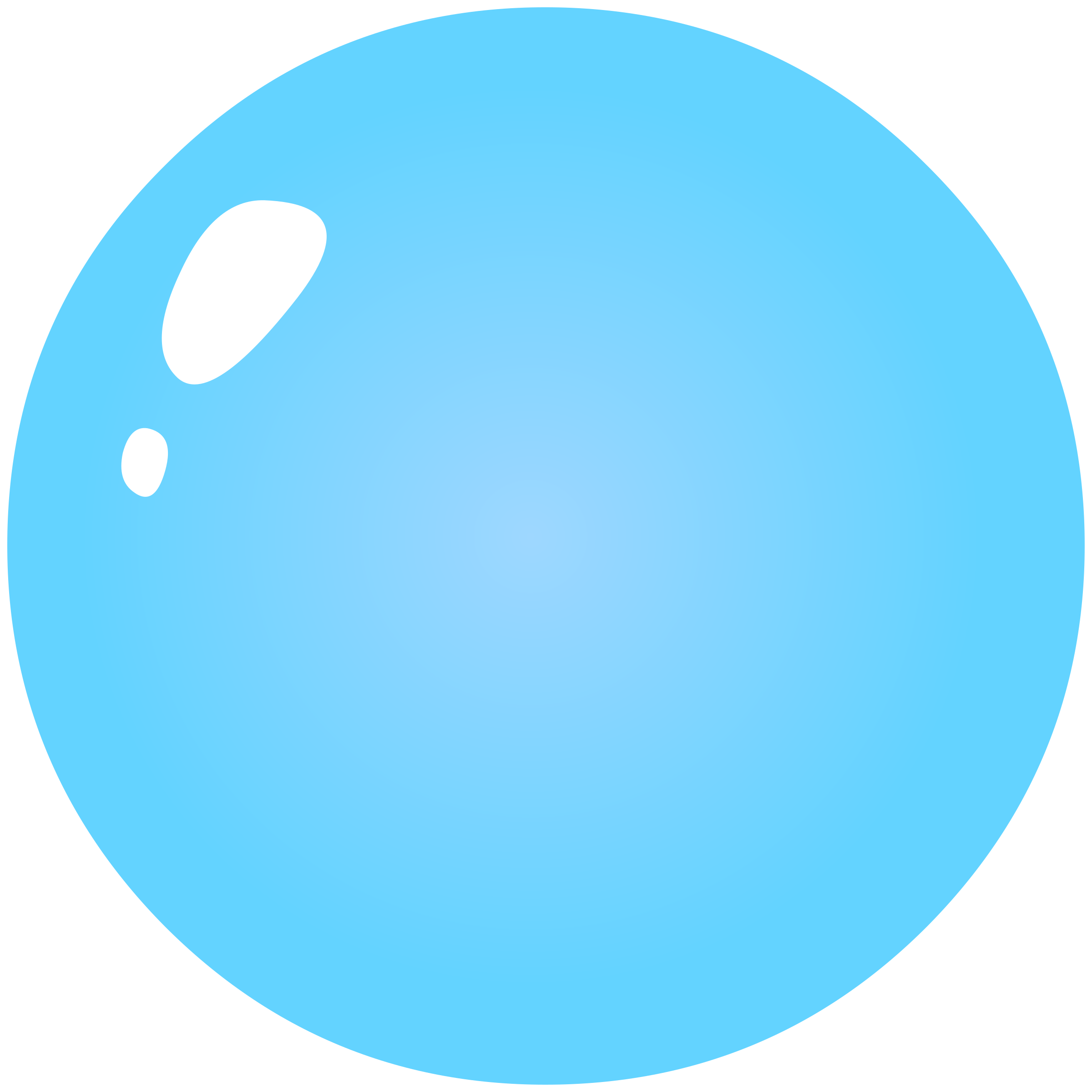 Angled Blue Bubble Wand
