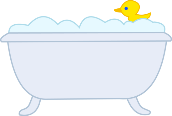 Bathtub With Bubbles Clipart 