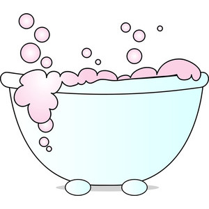 Bubble Bath Clipart Image .