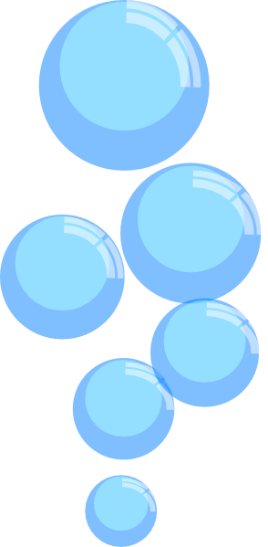 Angled Blue Bubble Wand Clip 