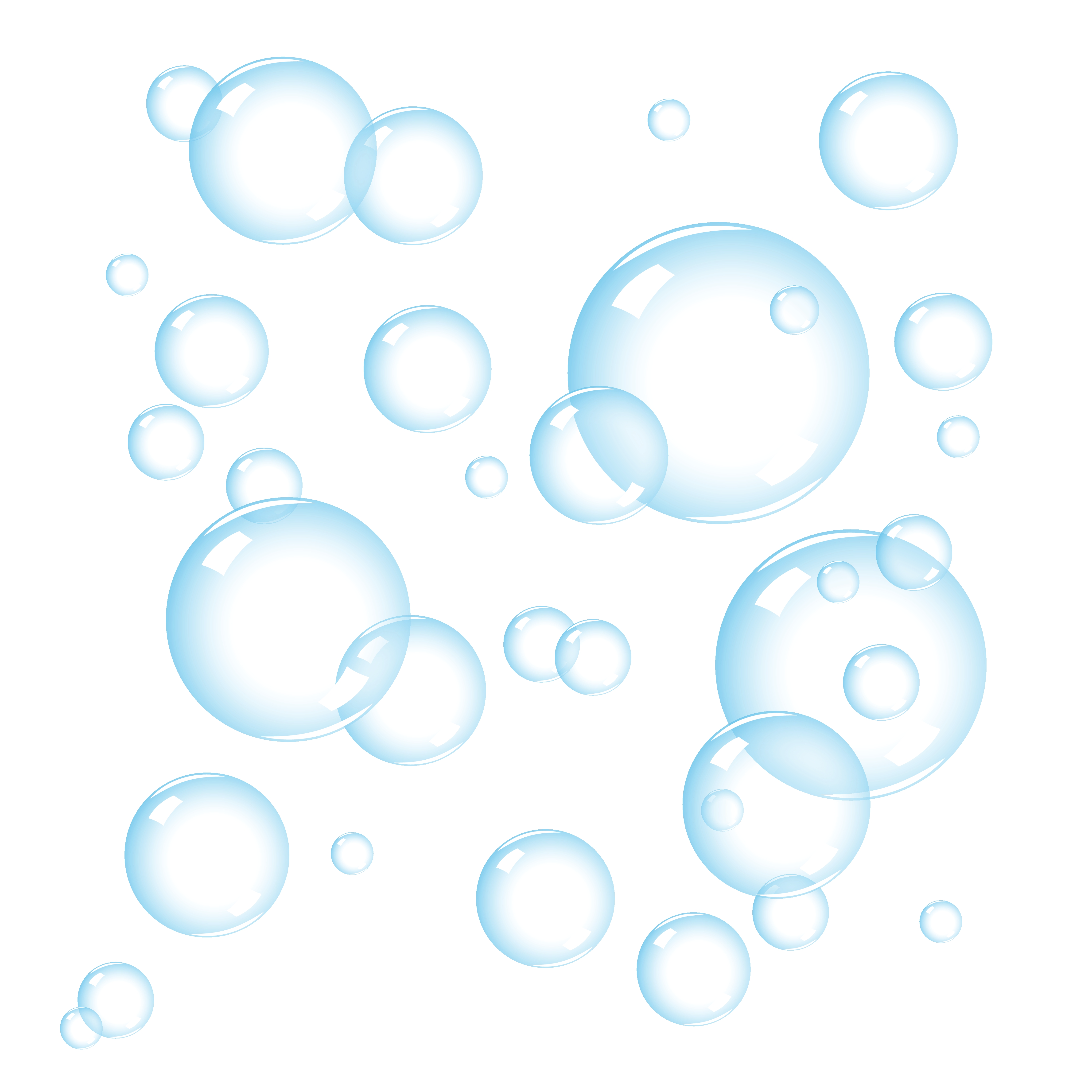 Colorful Water Bubbles Clipar