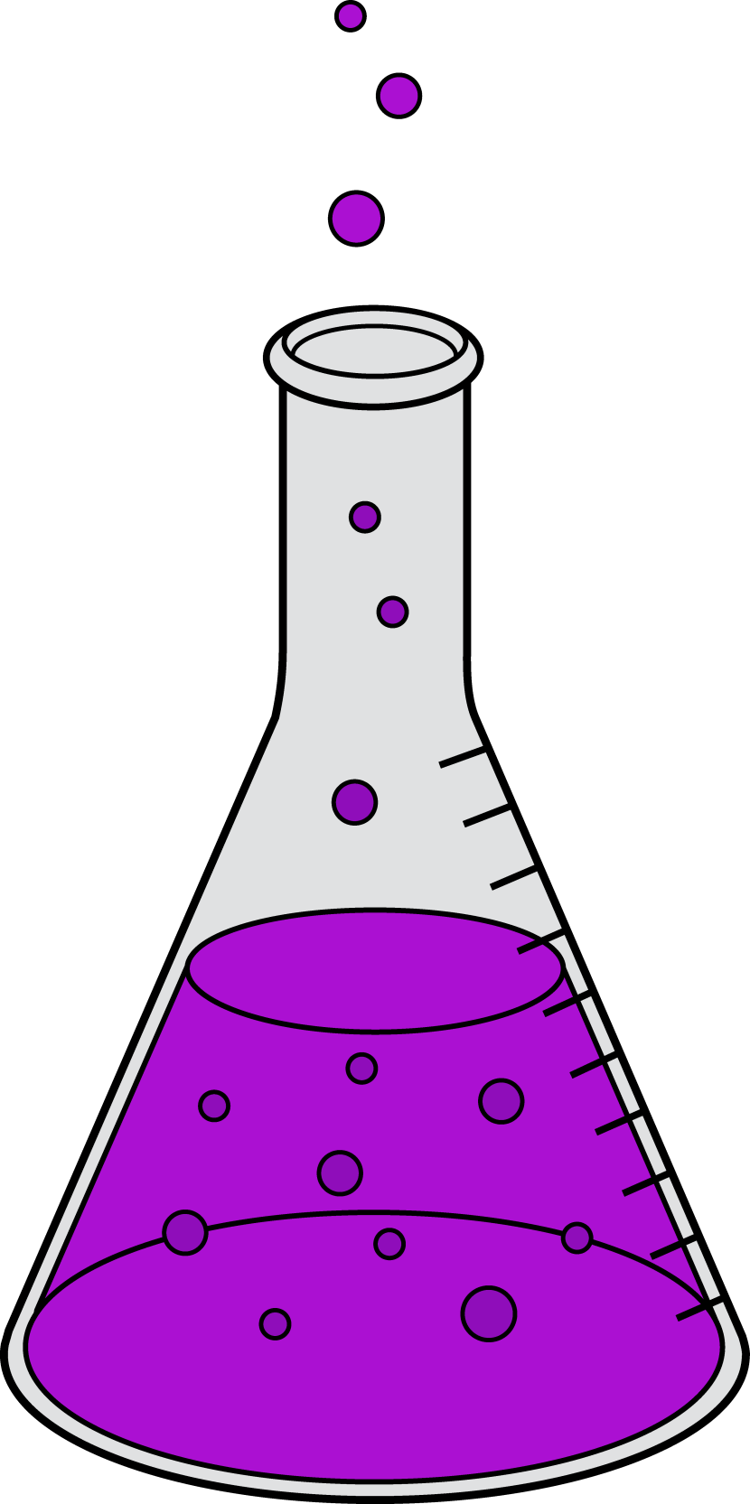 chemistry beaker clipart blac