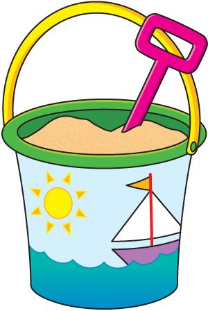 Sand Bucket Clipart Black And - Bucket Clipart
