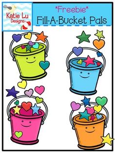 Bucket Filler Clip Art. Teacher Graphics