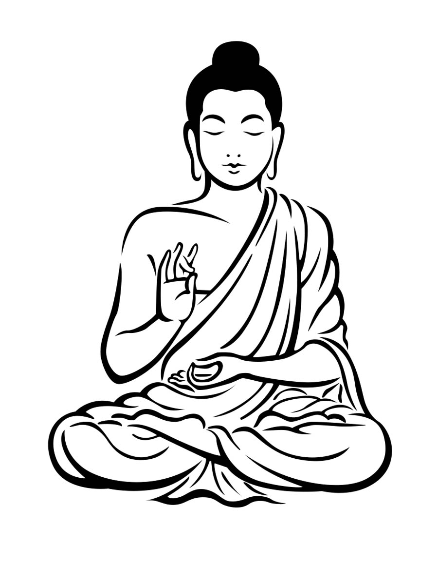 Vector Clipart Of Buddha Csp1