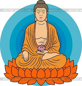 Vector Clipart Of Buddha Csp1