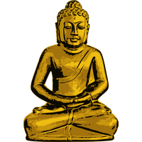 Buddha Line icon vector art i