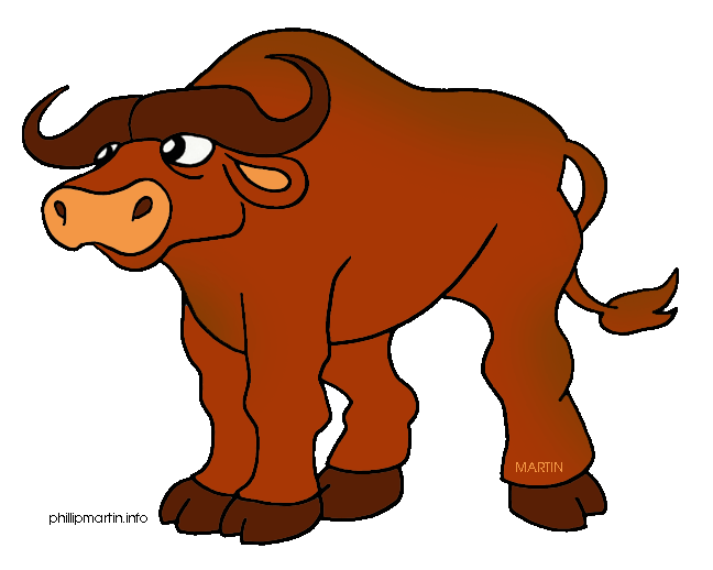 bison on praire clipart. Size