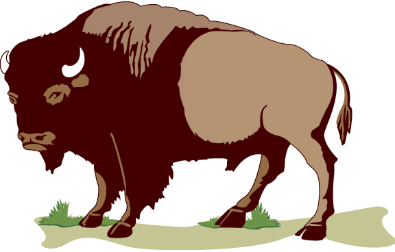 Native American Bison Clipart