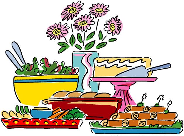 Buffet Table Clipart 86587 Mo - Luncheon Clipart