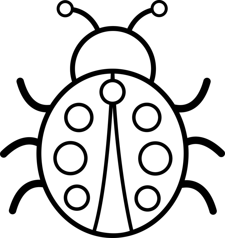 Bug Black And White Clipart. bug clipart