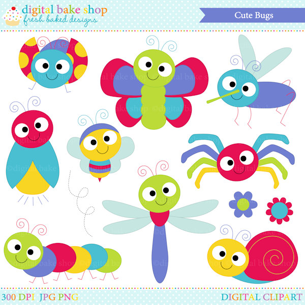 bugs clipart insects clip art ladybug lady bug bee butterfly - Cute Bugs Clipart