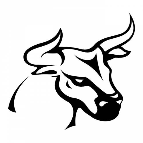 bull head: black bull head (b