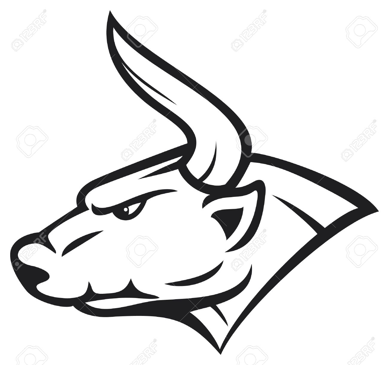 bull head: bull head white bu - Bull Head Clip Art