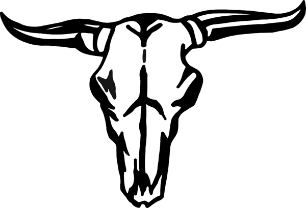 Bull Skull Colouring Pages