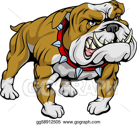 Bulldog clipart illustration