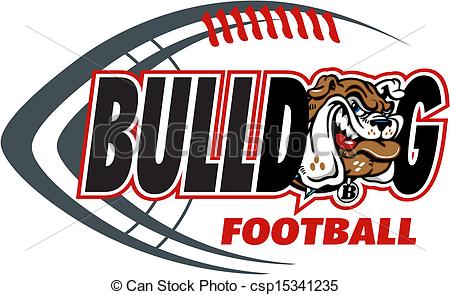 ... bulldog football with mas - Football Logos Clip Art