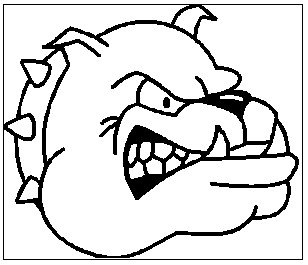 Bulldog Football Mascot Clipa