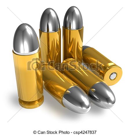 Pistol bullets - csp4247837