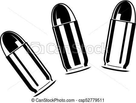 Set of bullets for pistol - csp52779511