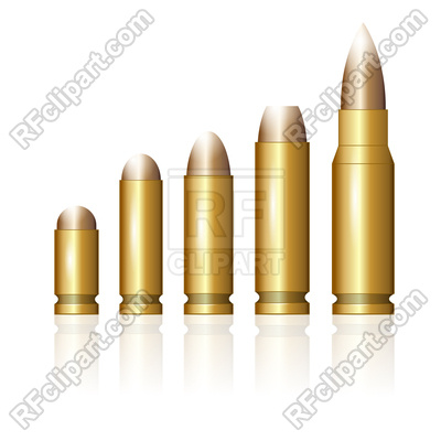 Set of Different Size Bullets, 184627, download royalty-free vector vector  image ClipartLook.com 
