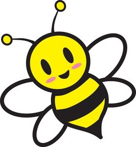 Bumble bee honey bee clipart image cartoon honey bee flying around honey