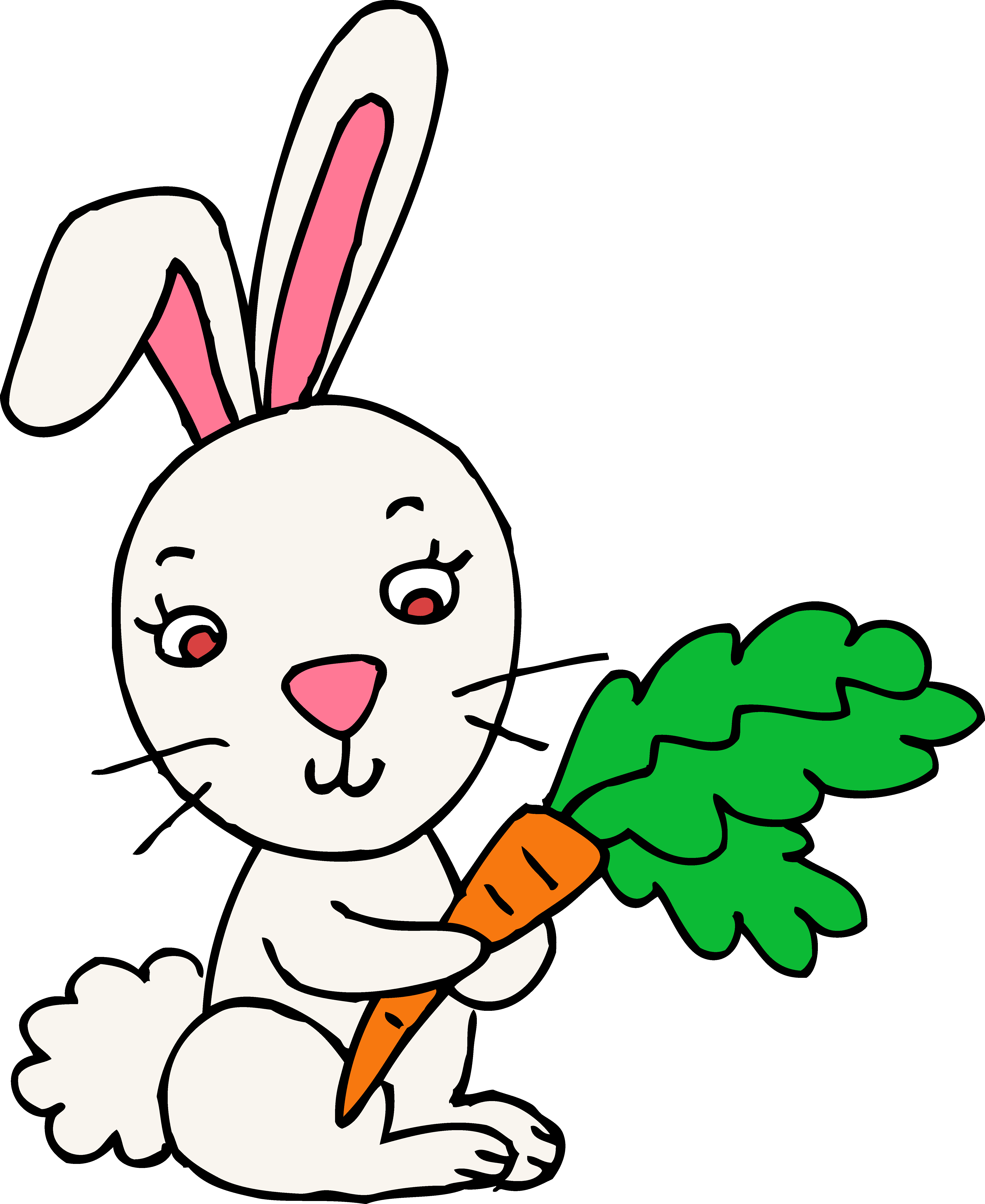 Clip Art Of A Brown Bunny Rab