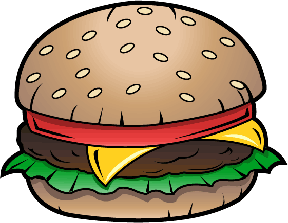 Hamburger burger and sandwich