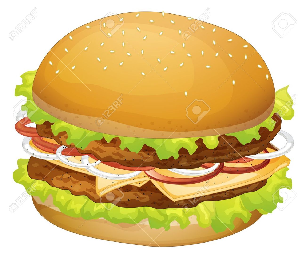 burger clipart: illustration .