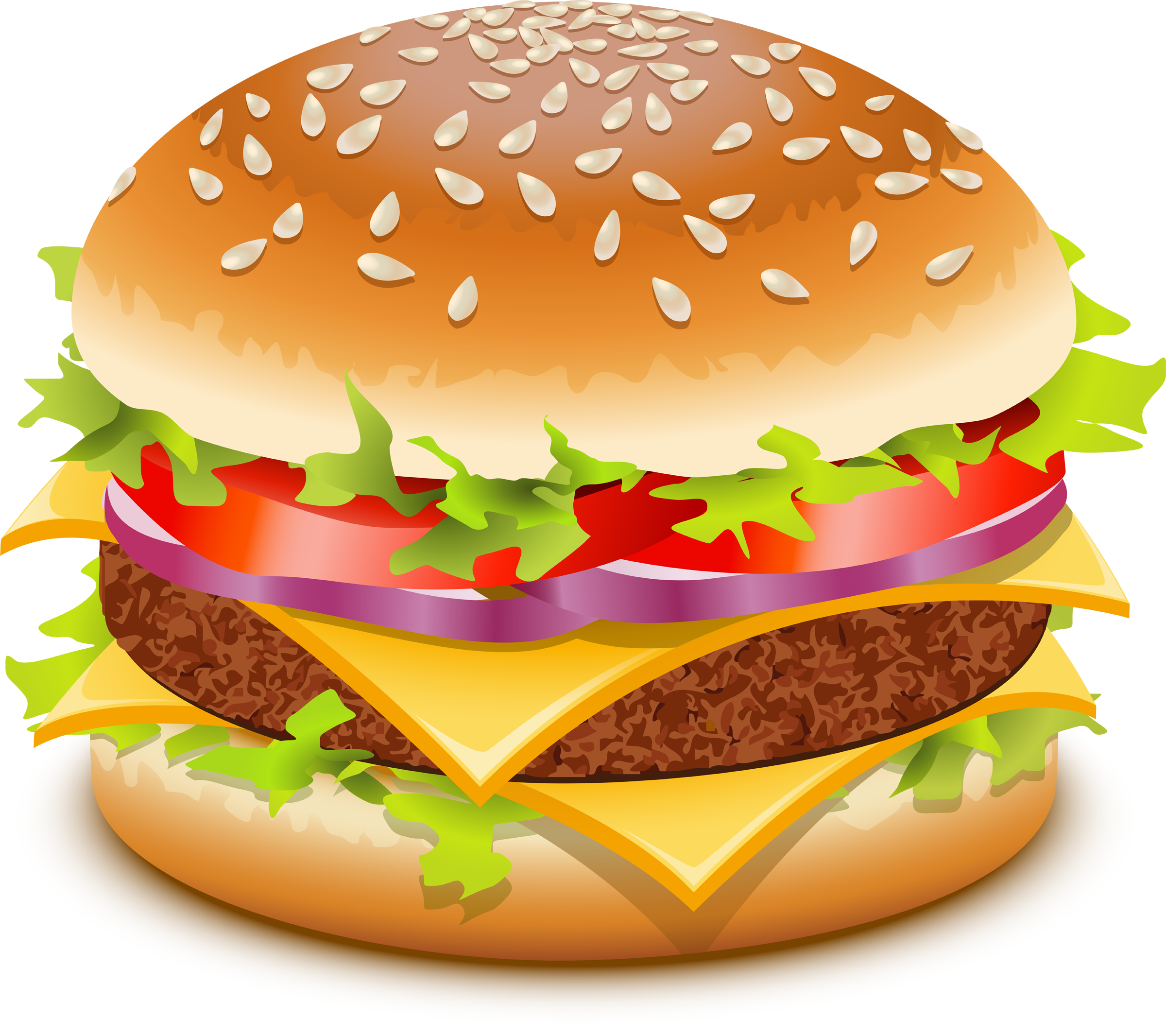 Hamburger burger and sandwich