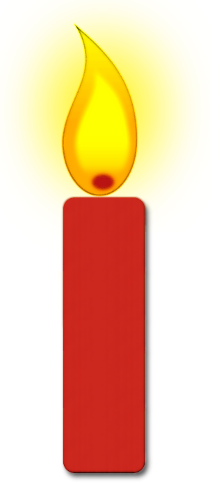 Burning Candle Tall Household - Clipart Candle