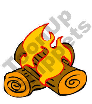 Burning Logs - Gif Clip Art