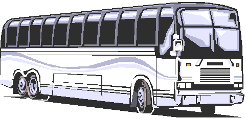 Purple bus. Tourist coach. Ve