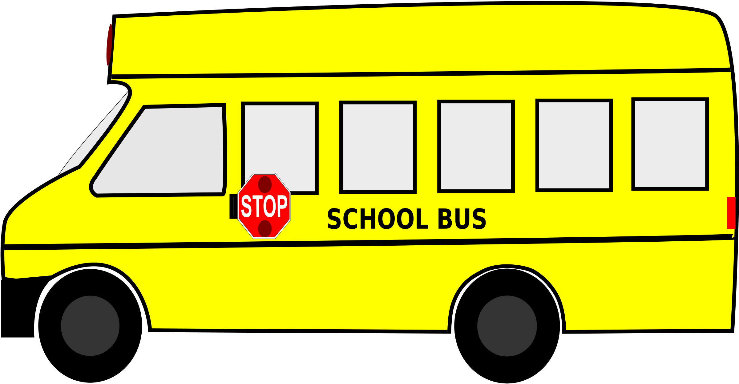 Free Cute Cartoon School Bus 