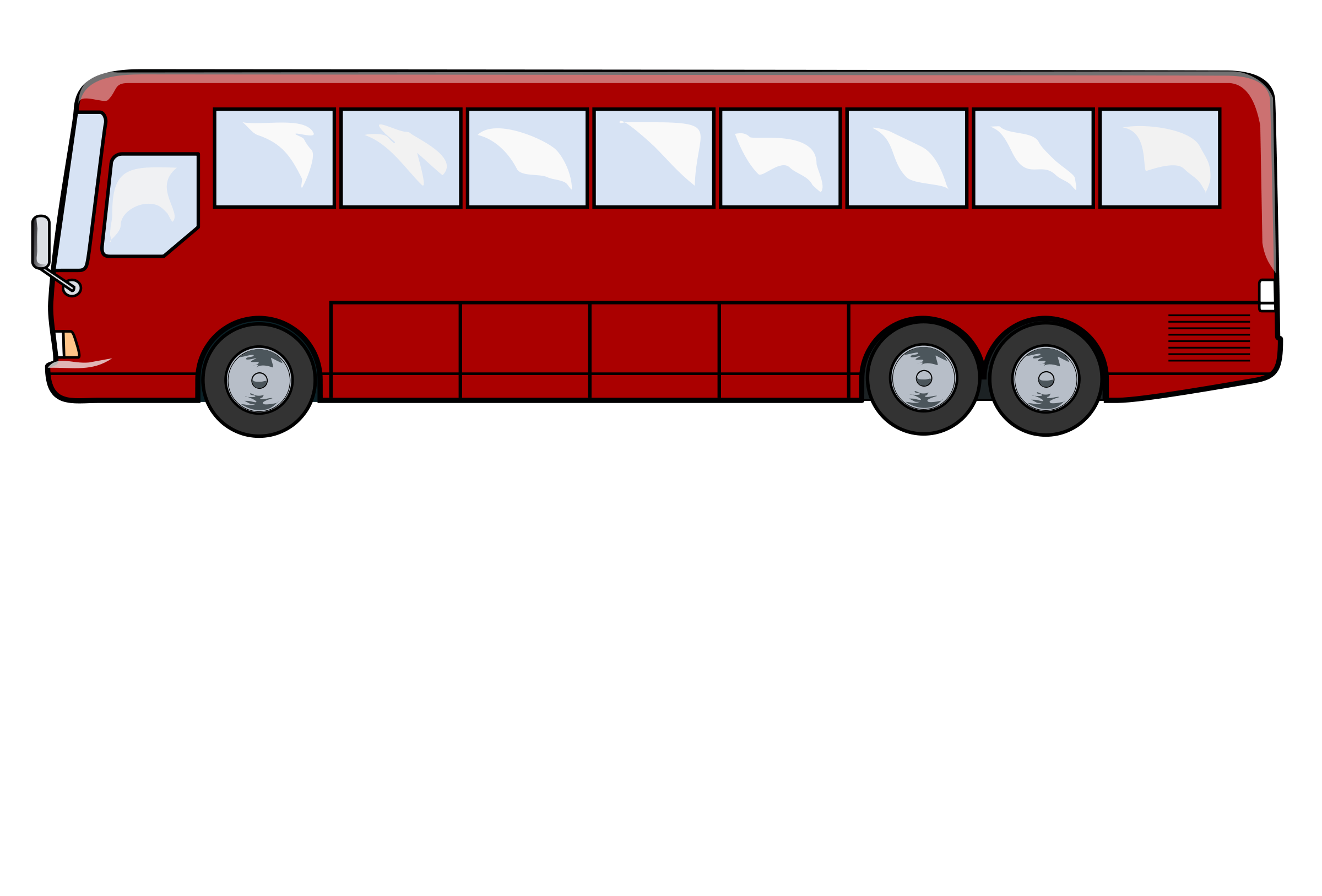 Red Travel Bus Clip Art At Cl