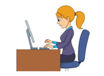 Woman Working In Office Clipart Size: 75 Kb