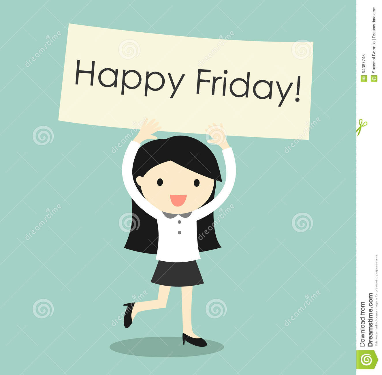 Its Happy Friday Clipart #1
