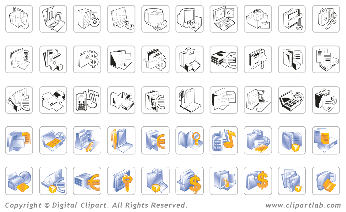 Business Icons Clipart Eps Business Clip Art