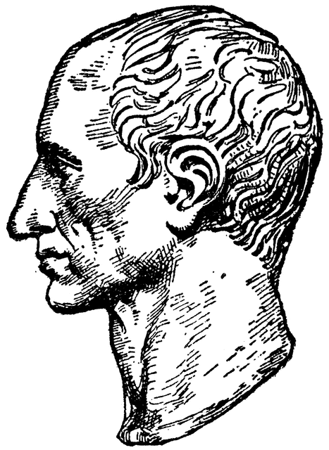 Cartoon Roman Julius Caesar