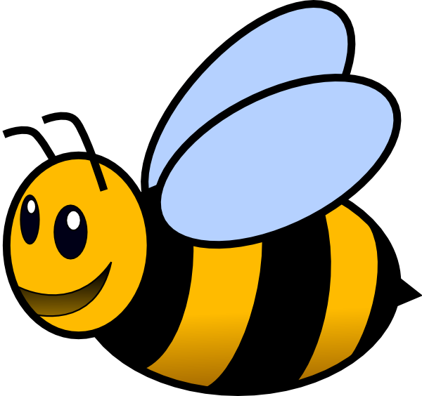 Bee happy clipart