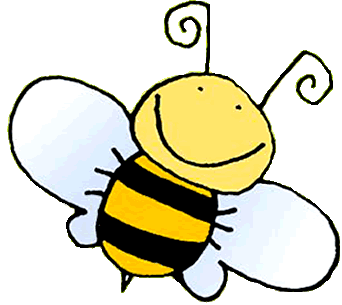 Bee happy clipart
