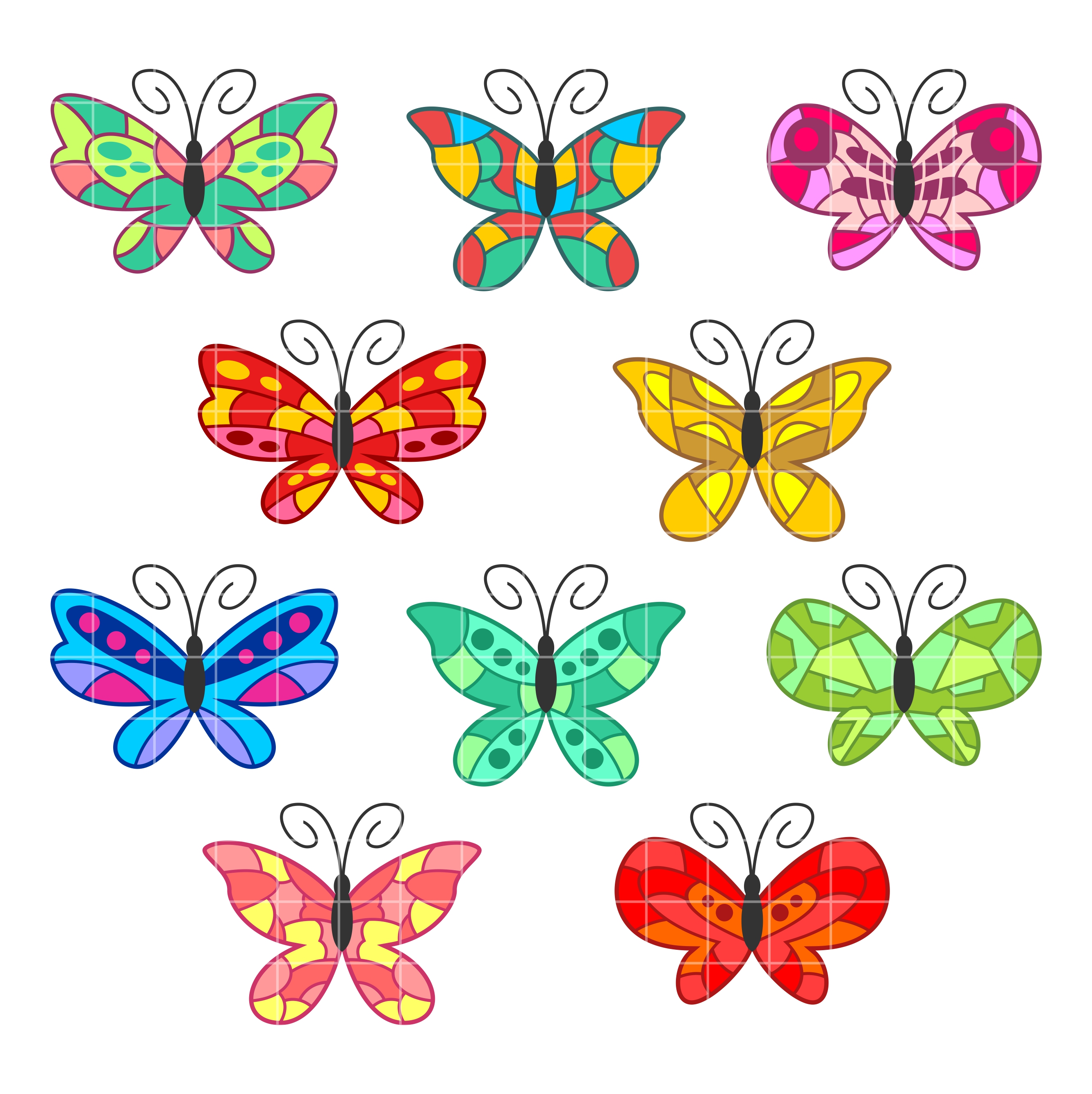 Butterflies colorful butterfly designs clipart clipartall