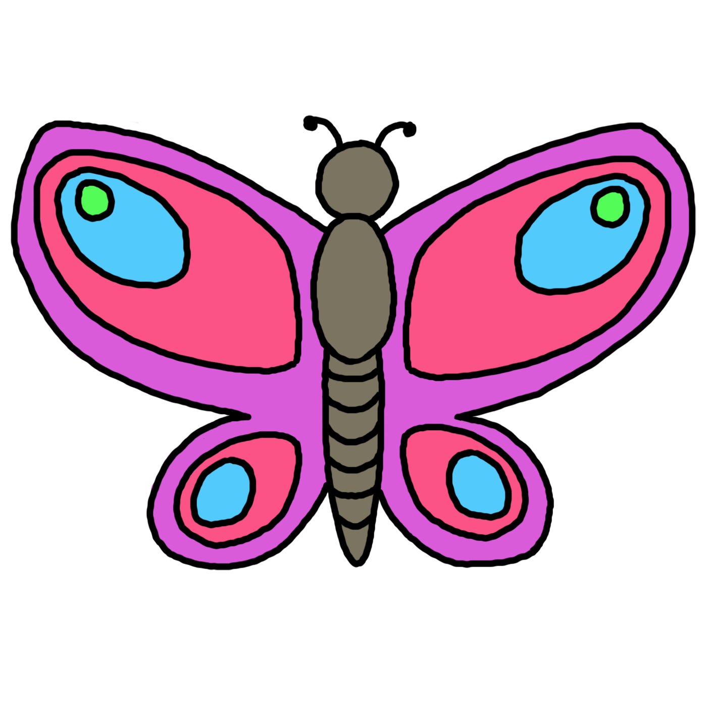 Butterflies clip art clipart