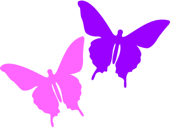 Butterfly Clipart u0026middot - Purple Butterfly Clipart