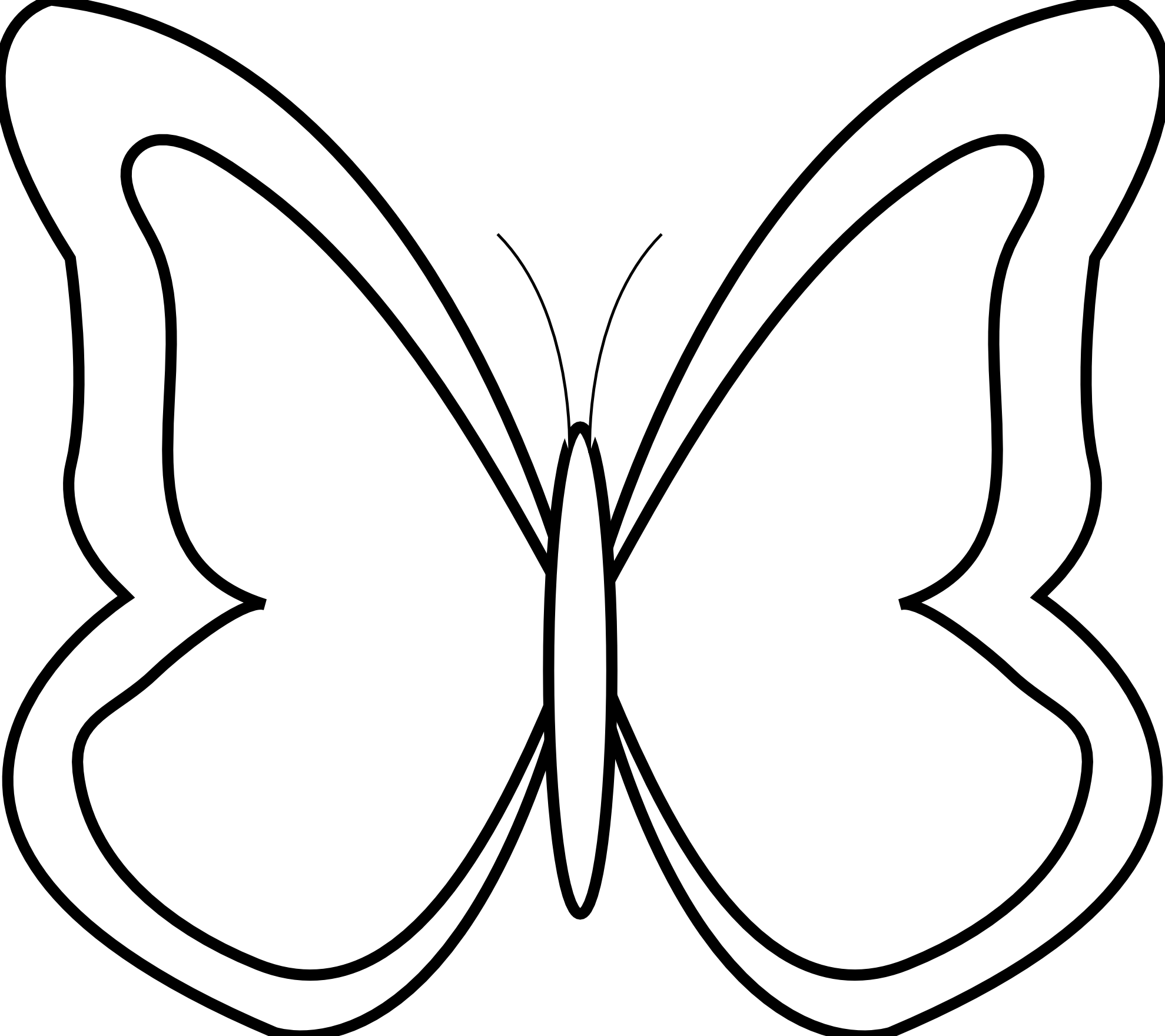 Butterfly black and white but - Black And White Butterfly Clipart
