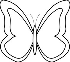 Butterfly black and white ... - Black And White Butterfly Clipart