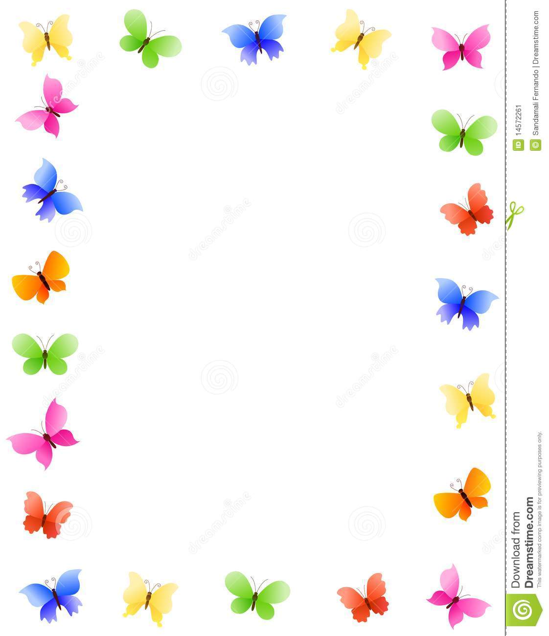 Butterfly Border Clipart #1